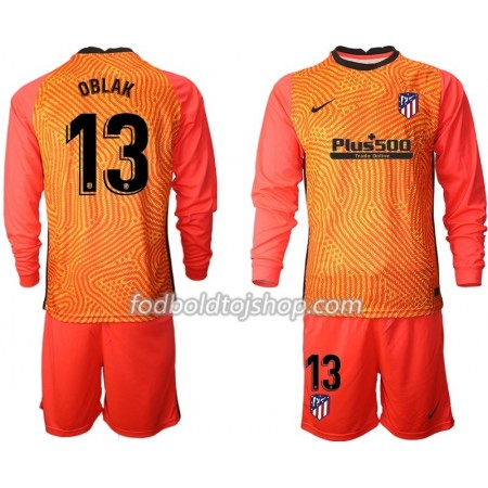 Atlético Madrid Jan Oblak 13 Målmands Fodboldsæt Børn 2020-21 M003 L/S (+ Korte bukser)